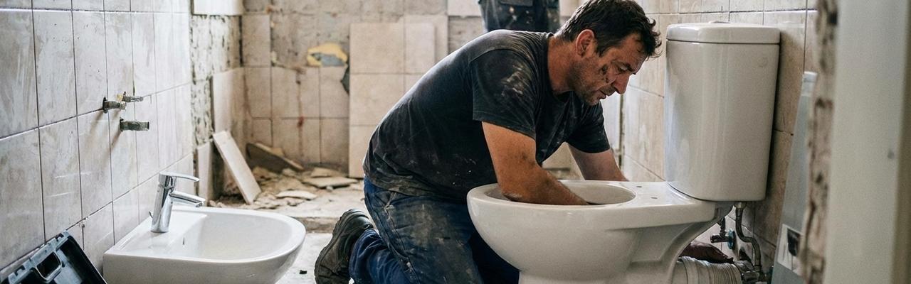 Instalación de sanitarios y grifería en las-gabias