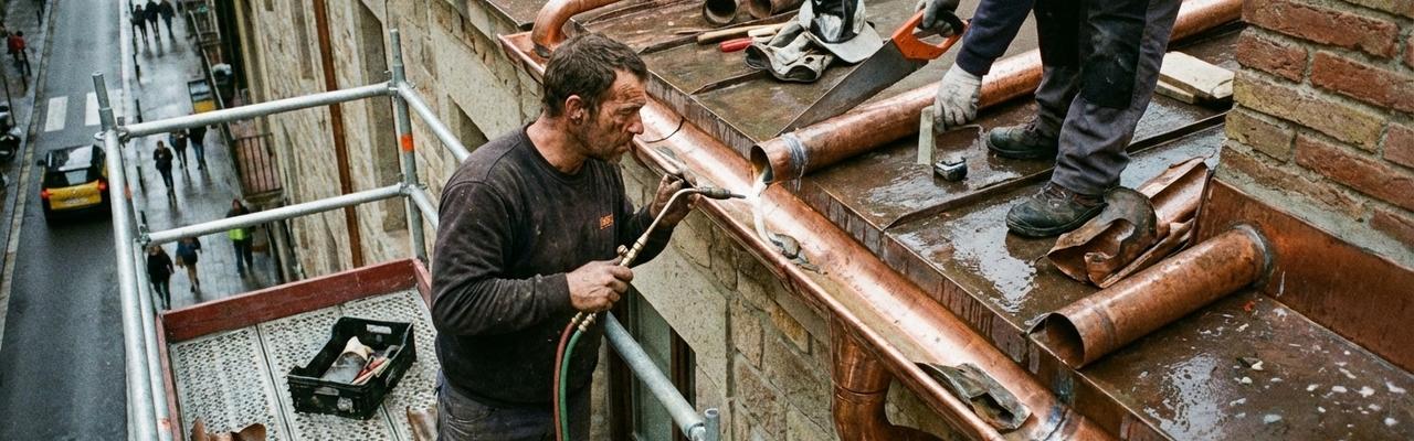 Montaje y reparación de bajantes y canalones en las-gabias